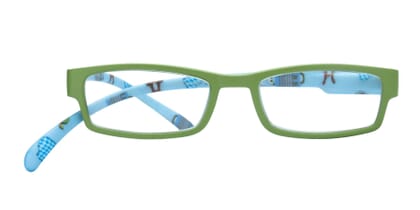 Lesebrille Klammeraffe 08 gruene wiesn frontal Lesebrille Klammeraffe 08 gruene wiesn frontal