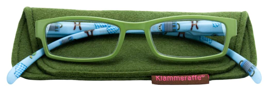 Lesebrille Klammeraffe 08 gruene wiesn mit etui Lesebrille Klammeraffe 08 gruene wiesn mit etui