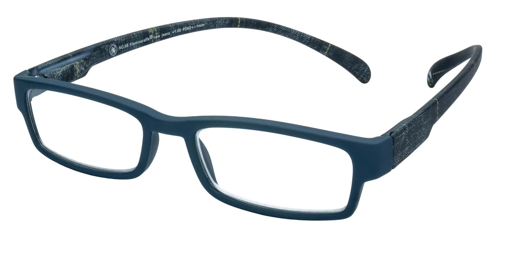 Lesebrille Klammeraffe 08 jeans seitlich