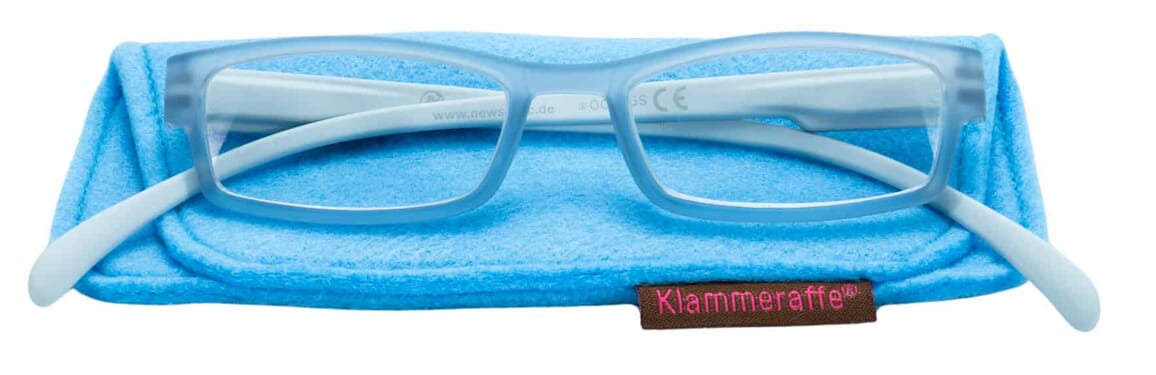 Lesebrille Klammeraffe 08 sky mit etui Lesebrille Klammeraffe 08 sky mit etui
