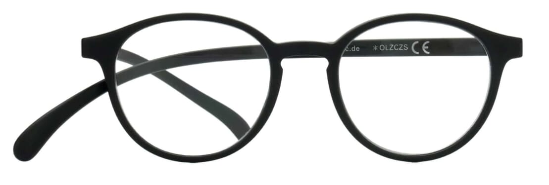 Lesebrille Klammeraffe 12 black frontal Lesebrille Klammeraffe 12 black frontal