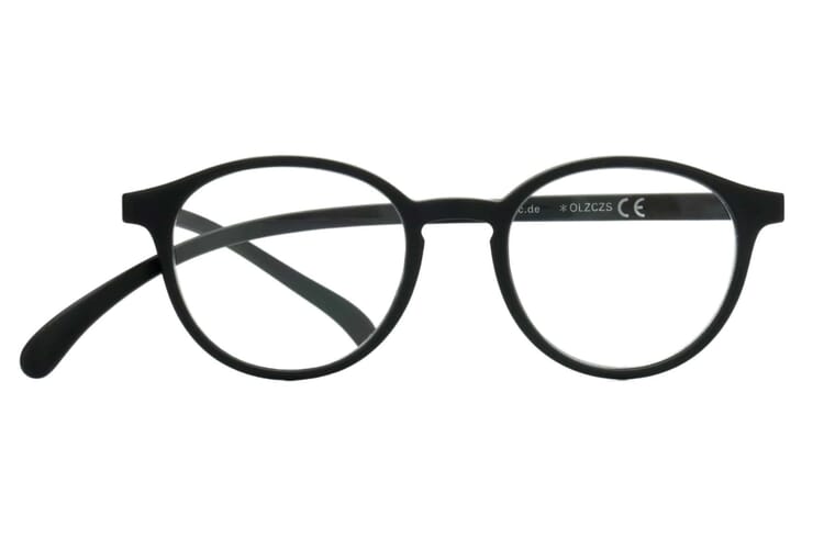 Reading glasses Klammeraffe 12 black frontal Reading glasses Klammeraffe 12 black frontal