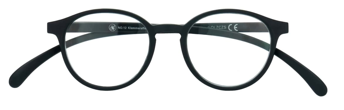 Lesebrille Klammeraffe 12 black geschlossen Lesebrille Klammeraffe 12 black geschlossen