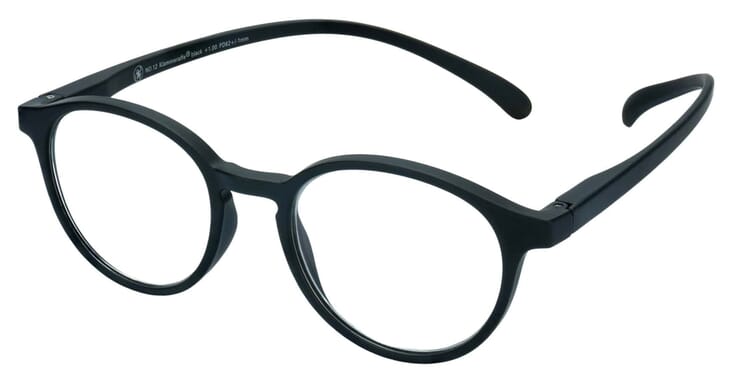 Lesebrille Klammeraffe 12 black seitlich Lesebrille Klammeraffe 12 black seitlich