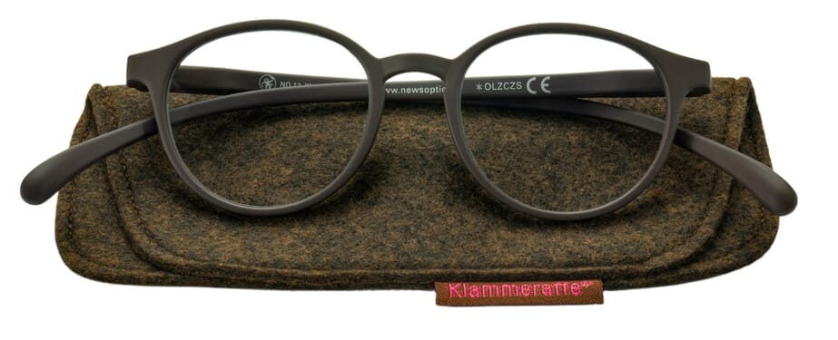 Lesebrille Klammeraffe 12 brownie mit etui Lesebrille Klammeraffe 12 brownie mit etui