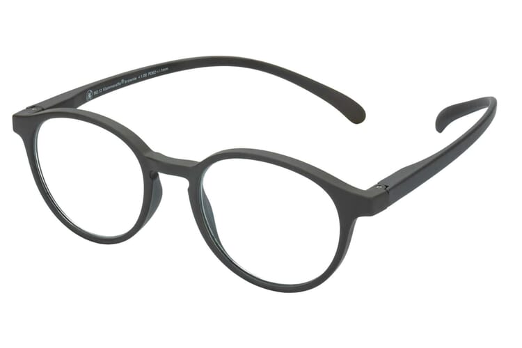 Lesebrille Klammeraffe 12 brownie seitlich Lesebrille Klammeraffe 12 brownie seitlich