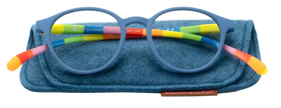 Lesebrille Klammeraffe 12 cornfl farb mit etui Lesebrille Klammeraffe 12 cornfl farb mit etui