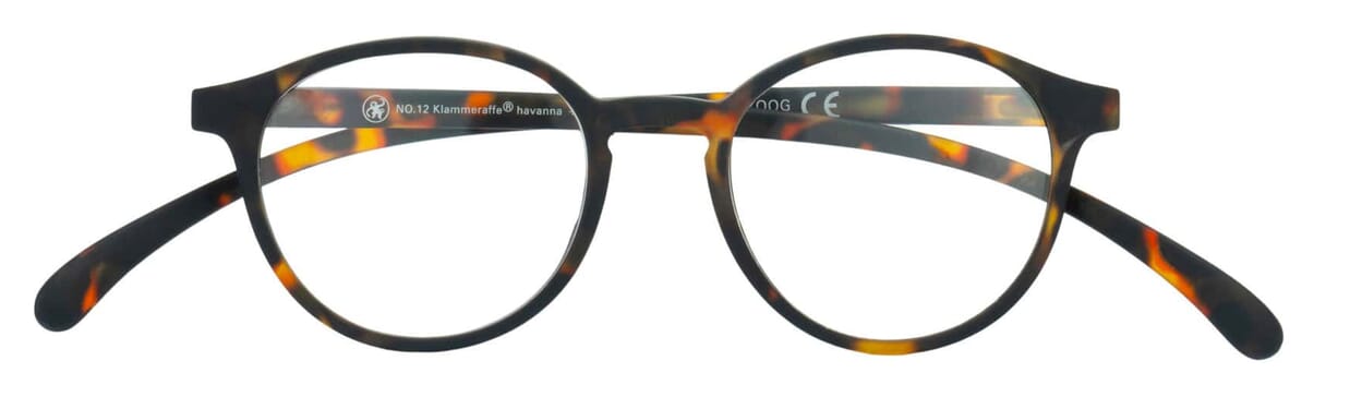 Lesebrille Klammeraffe 12 havanna geschlossen Lesebrille Klammeraffe 12 havanna geschlossen