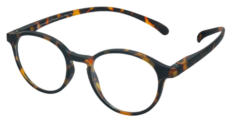 Lesebrille Klammeraffe 12 havanna seitlich No. 12 Tortoise