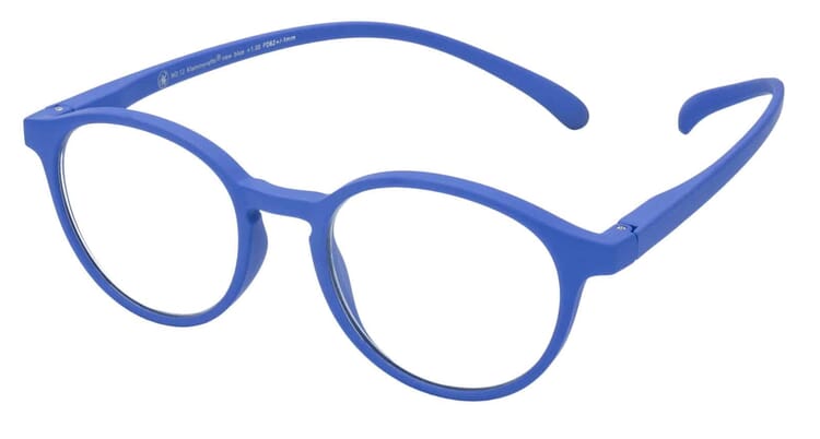 Lesebrille Klammeraffe 12 new blue seitlich Lesebrille Klammeraffe 12 new blue seitlich