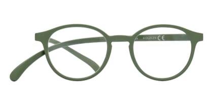 Lesebrille Klammeraffe 12 olive frontal Lesebrille Klammeraffe 12 olive frontal
