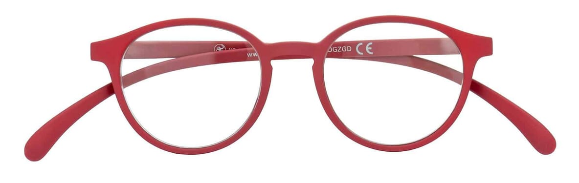 Lesebrille Klammeraffe 12 red geschlossen Lesebrille Klammeraffe 12 red geschlossen