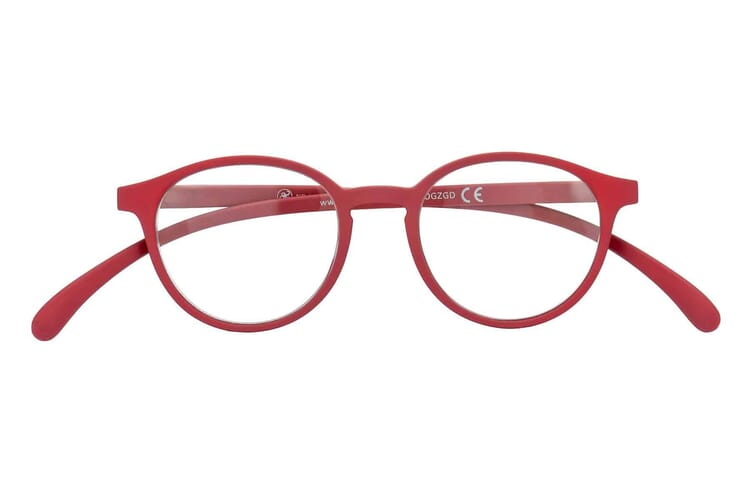 Lesebrille Klammeraffe 12 red geschlossen Lesebrille Klammeraffe 12 red geschlossen
