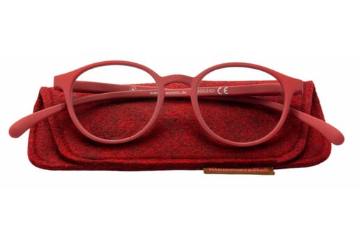 Lesebrille Klammeraffe 12 red mit etui