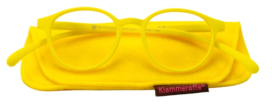 Lesebrille Klammeraffe 12 vibrant yellow mit etui Lesebrille Klammeraffe 12 vibrant yellow mit etui