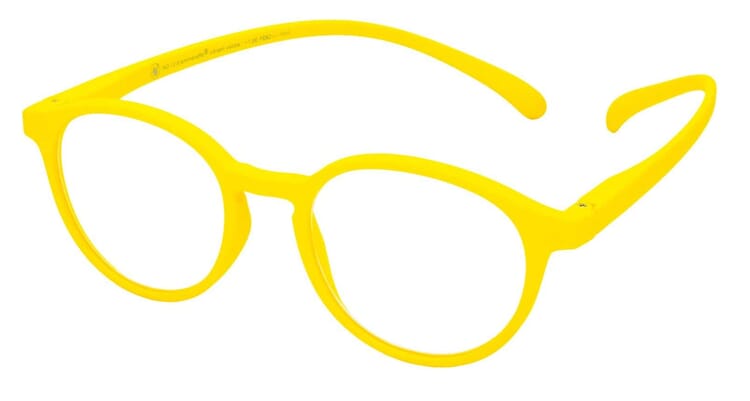 Lesebrille Klammeraffe 12 vibrant yellow seitlich Lesebrille Klammeraffe 12 vibrant yellow seitlich