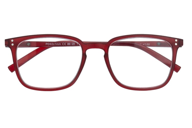 Lesebrille.de Kollektion LB1001 rot geschlossen Lesebrille.de Kollektion LB1001 rot geschlossen