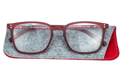 Lesebrille.de Kollektion LB1001 rot mit etui