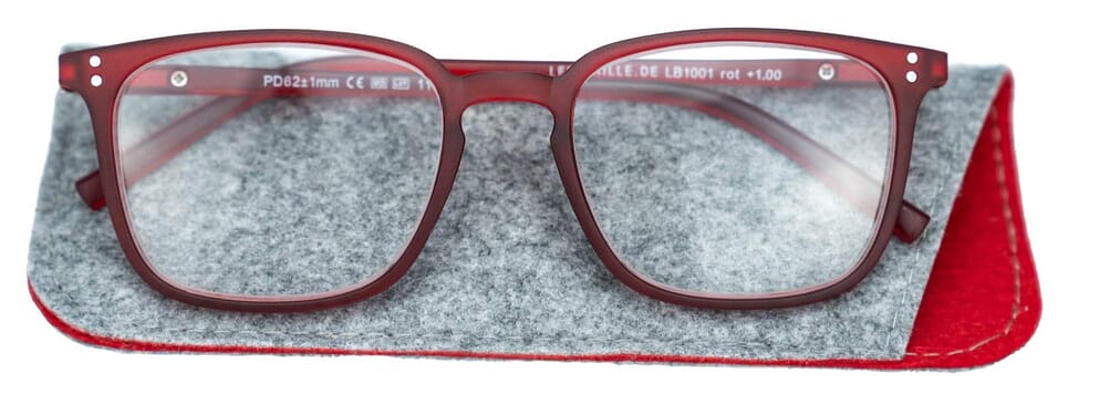 Lesebrille.de Kollektion LB1001 rot mit etui Lesebrille.de Kollektion LB1001 rot mit etui