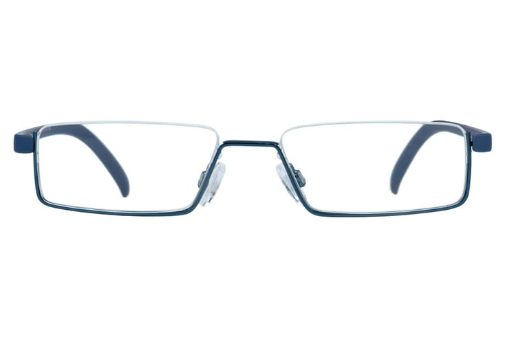 Lesebrille.de Kollektion LB1005 blau frontal Lesebrille.de Kollektion LB1005 blau geschlossen