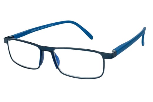 Lesebrille.de Kollektion LB1006 blau seitlich