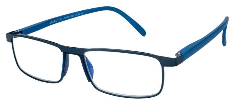 Lesebrille.de Kollektion LB1006 blau seitlich Lesebrille.de Kollektion LB1006 blau seitlich
