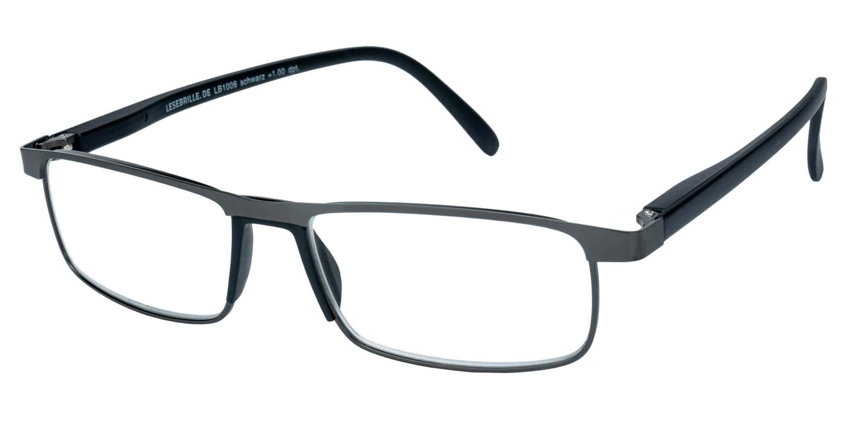 Lesebrille.de Kollektion LB1006 schwarz seitlich