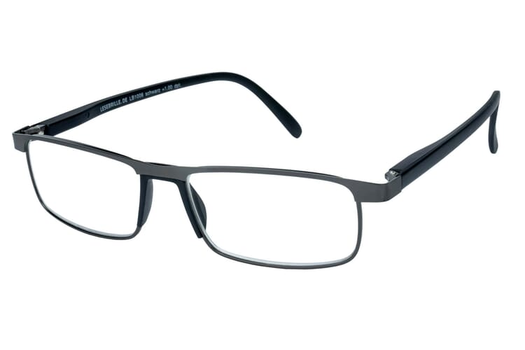 Lesebrille.de Kollektion LB1006 schwarz seitlich Lesebrille.de Kollektion LB1006 schwarz seitlich