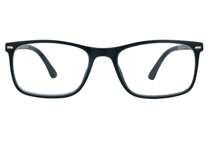 Lesebrille Lexxoo 4121A schwarz braun frontal Lesebrille Lexxoo 4121A schwarz braun frontal