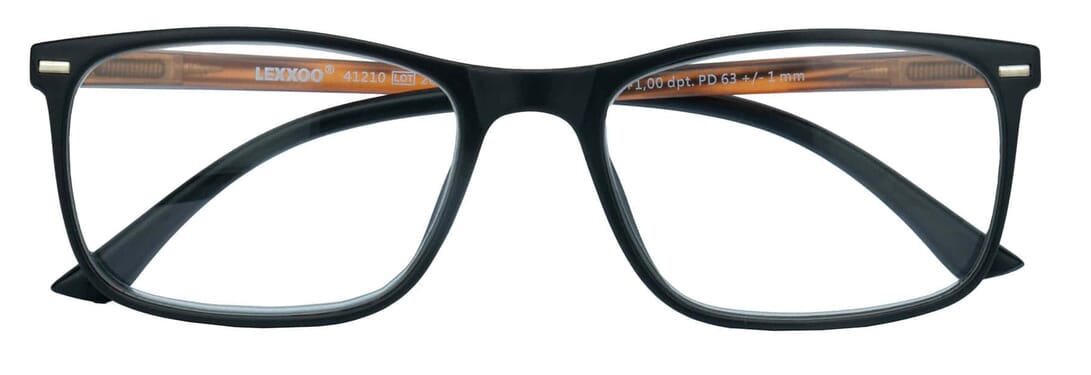 Reading glasses LEXXOO 4121A black brown closed Reading glasses LEXXOO 4121A black brown closed
