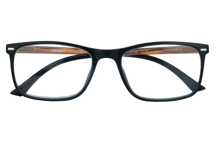Reading glasses LEXXOO 4121A black brown closed Reading glasses LEXXOO 4121A black brown closed