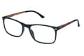 Reading glasses LEXXOO 4121A black brown lateral Reading glasses LEXXOO 4121A black brown lateral
