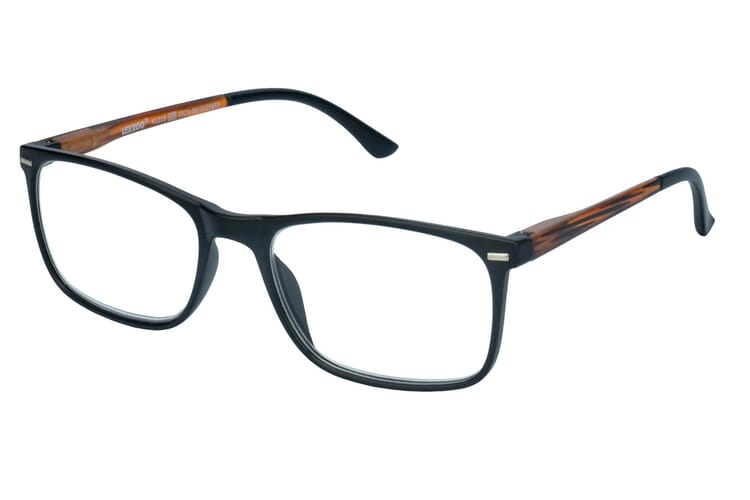 Reading glasses LEXXOO 4121A black brown lateral Reading glasses LEXXOO 4121A black brown lateral