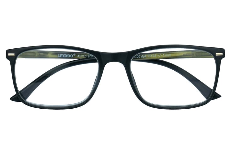 Reading glasses Lexxo 4121A black green closed Reading glasses Lexxo 4121A black green closed