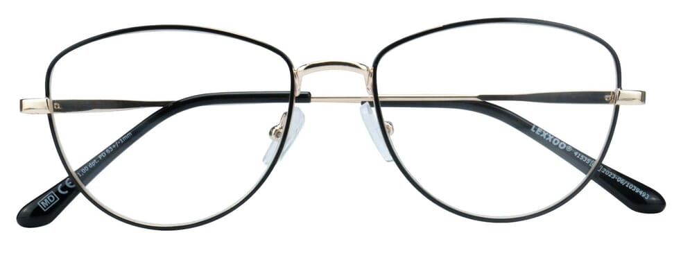 Lesebrille Lexxoo 4153B schwarz geschlossen Lesebrille Lexxoo 4153B schwarz geschlossen