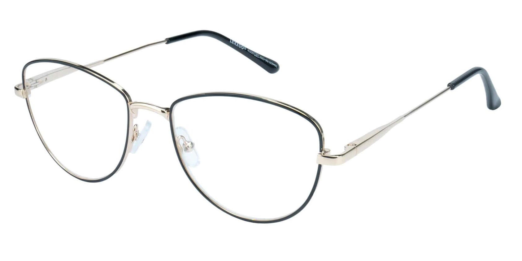 Lesebrille Lexxoo 4153B schwarz seitlich