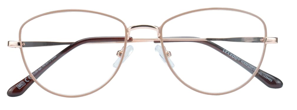 Lesebrille Lexxoo 4153B rosegold geschlossen Lesebrille Lexxoo 4153B rosegold geschlossen