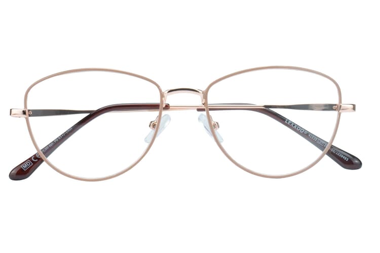 Lesebrille Lexxoo 4153B rosegold geschlossen Lesebrille Lexxoo 4153B rosegold geschlossen