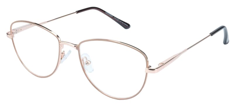 Lesebrille Lexxoo 4153B rosegold seitlich Lesebrille Lexxoo 4153B rosegold seitlich