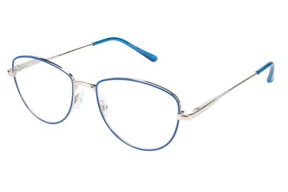 Lesebrille Lexxoo 4153B blau seitlich Lesebrille Lexxoo 4153B blau seitlich