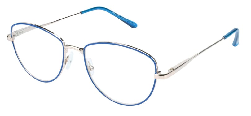 Lesebrille Lexxoo 4153B blau seitlich Lesebrille Lexxoo 4153B blau seitlich