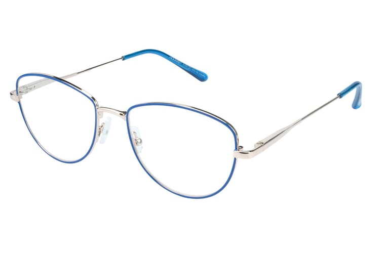 Reading glasses LEXXOO 4153B blue sideways Reading glasses LEXXOO 4153B blue sideways