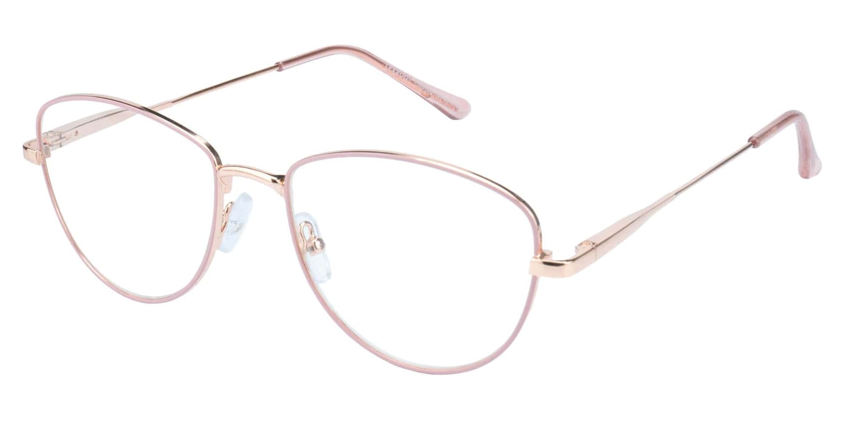 Lesebrille Lexxoo 4153B rose seitlich