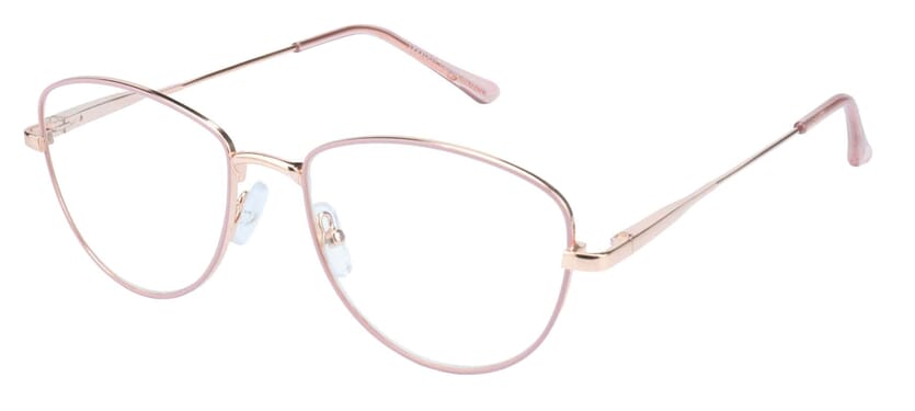 Lesebrille Lexxoo 4153B rose seitlich Lesebrille Lexxoo 4153B rose seitlich