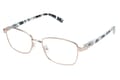 Reading glasses LEXXOO 4191 rose gold sideways Reading glasses LEXXOO 4191 rose gold sideways