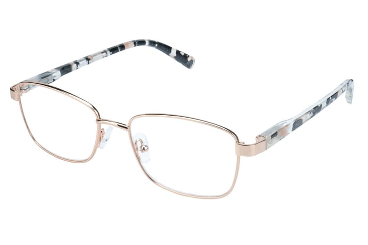 Reading glasses LEXXOO 4191 rose gold sideways Reading glasses LEXXOO 4191 rose gold sideways