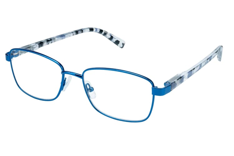 Reading glasses LEXXOO 4191 blue sideways LeXXOO 4191 blue side reading glasses