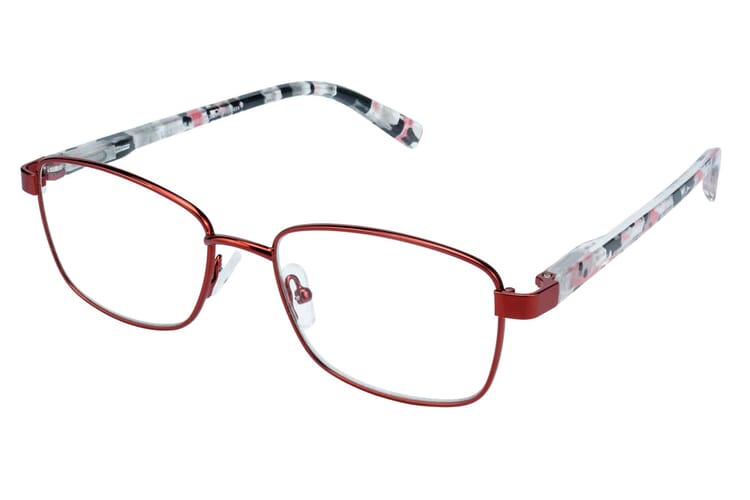 Reading glasses LEXXOO 4191 red sideways Reading glasses LEXXOO 4191 red sideways