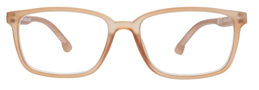 Lesebrille Lexxoo 4060B hellbraun frontal Lesebrille Lexxoo 4060B hellbraun frontal