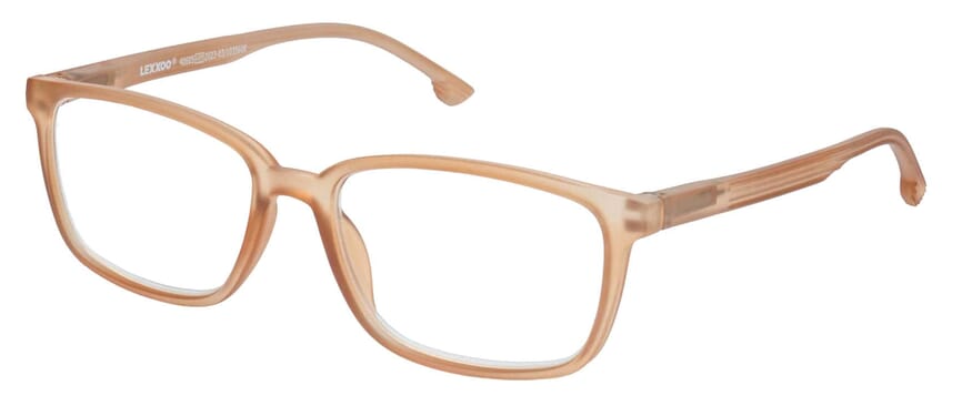 Lesebrille Lexxoo 4060B hellbraun seitlich Lesebrille Lexxoo 4060B hellbraun seitlich